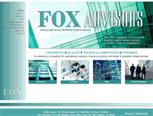 Tablet Screenshot of foxadvisorsinc.com